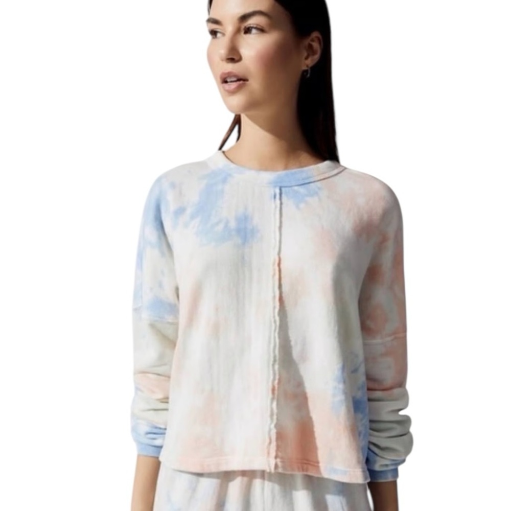 Spiritual Gangster Tie Dye Sweater in Mint Tie Dye